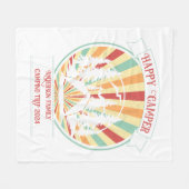 カスタマイズ可能なファミリーキャンプに一致する、名前を追加 フリースブランケット (正面(横))