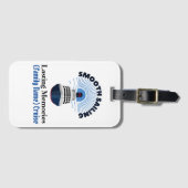 カスタマイズ可能なファミリークルーズバケーションスムーズなセーリング ラゲッジタグ (正面横)
