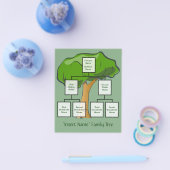 カスタマイズ可能なファミリーツリーフライヤー チラシ (シングル)