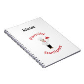 カスタマイズ可能なファミリーレシピブックイタリアンシェフノート ノートブック (右側)