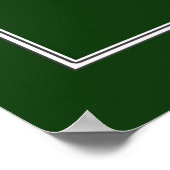 カスタマイズ可能なファミリ壁プリント(緑) ポスター (角)