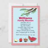 カスタマイズ可能なファミリ懇親会 マグネット招待状 (正面)