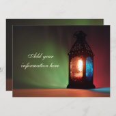 カスタマイズ可能なファンスラマダン招待状 招待状 (正面/裏面)