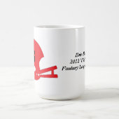 カスタマイズ可能なファンタジーのフットボールのコーヒー・マグ コーヒーマグカップ (中央)