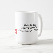 カスタマイズ可能なファンタジーのフットボールのコーヒー・マグ コーヒーマグカップ (正面右)