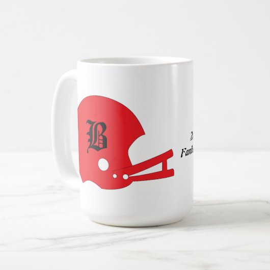 カスタマイズ可能なファンタジーのフットボールのコーヒー・マグ コーヒーマグカップ (正面左)