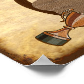 カスタマイズ可能なファンタジーサッカーローザーアイディア ポスター (角)