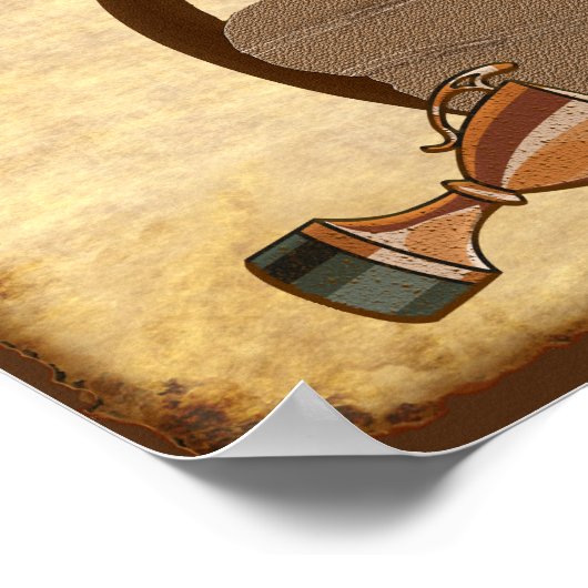 カスタマイズ可能なファンタジーサッカーローザーアイディア ポスター (角)