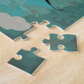 カスタマイズ可能なファンタジーハート ジグソーパズル (側面)