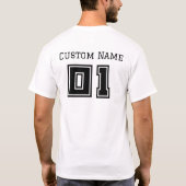 カスタマイズ可能なファーストグレードの乗員 Tシャツ (裏面)