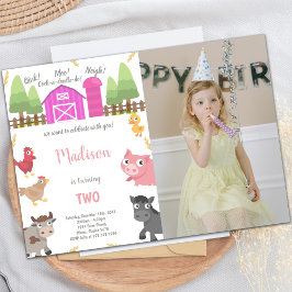 カスタマイズ可能なファームパーティの招待状 子供へ 招待状