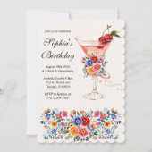 カスタマイズ可能なフィエスタテーマ誕生日パーティー 招待状 (正面)