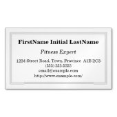 カスタマイズ可能なフィットネスエキスパート磁気名刺 マグネット名刺 (正面)