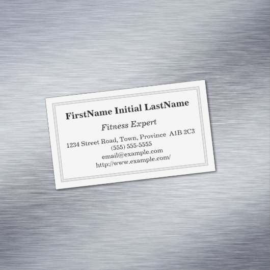 カスタマイズ可能なフィットネスエキスパート磁気名刺 マグネット名刺 (インサイチュ)