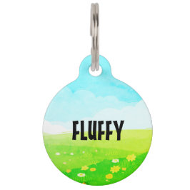 カスタマイズ可能なフィールドスプリングタイム ペット　ネームタグ