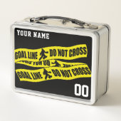 カスタマイズ可能なフィールドホッケーゴアリーランチボックス メタルランチボックス (裏面)