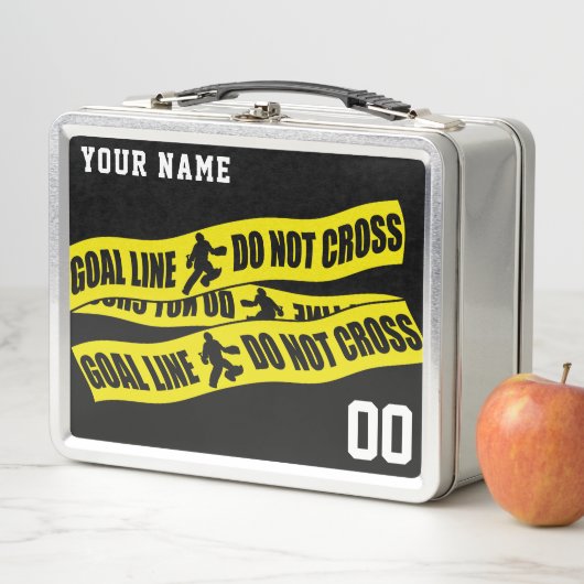 カスタマイズ可能なフィールドホッケーゴアリーランチボックス メタルランチボックス (インサイチュ)