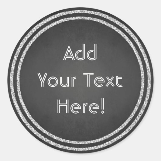 カスタマイズ可能なフェイクラウンドシャルボードデザインシール ラウンドシール (正面)