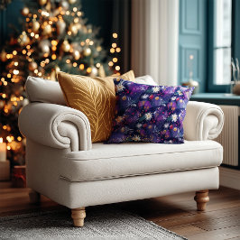 カスタマイズ可能なフェスティバルウィンタークッション – 紫 クッション