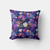 カスタマイズ可能なフェスティバルウィンタークッション – 紫 クッション (正面)