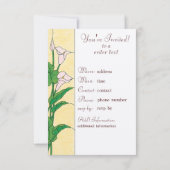 カスタマイズ可能なフェミニンアールデコ招待状 招待状 (裏面)