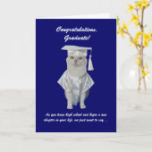 カスタマイズ可能なフェミニン卒業 カード (黄色い花)