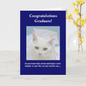 カスタマイズ可能なフェミニン卒業 カード (黄色い花)