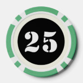 カスタマイズ可能なフォトアップロードトランプのポーカーチップ ポーカーチップ (裏面)