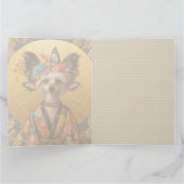カスタマイズ可能なフォトカード中国の- Crested Dog カード (内部)