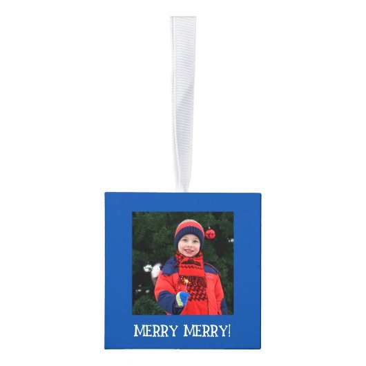 カスタマイズ可能なフォトキューブクリスマス飾り キューブオーナメント (右)