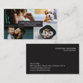 カスタマイズ可能なフォトグラファーのポートフォリオ 名刺 (正面/裏面)