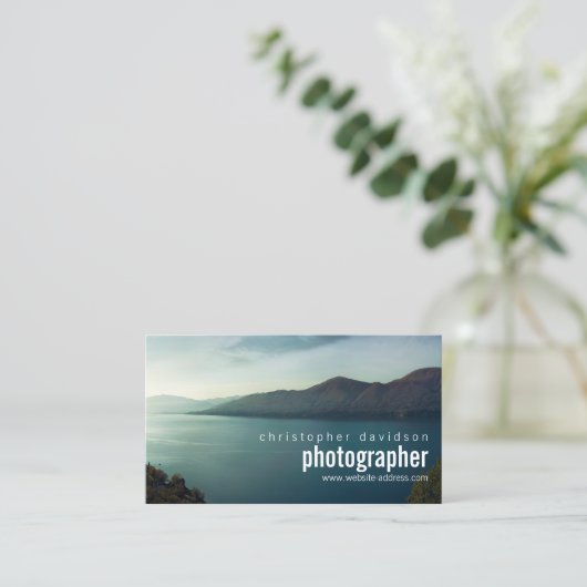 カスタマイズ可能なフォトグラファーの名刺 名刺 (スタンド正面)