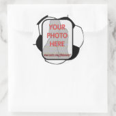 カスタマイズ可能なフォトサッカーボールのシール ラウンドシール (バッグ)