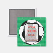 カスタマイズ可能なフォトサッカーボール磁石 マグネット (正面/裏面)