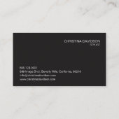 カスタマイズ可能なフォトサロンメイクアップ美容師 名刺 (裏面)