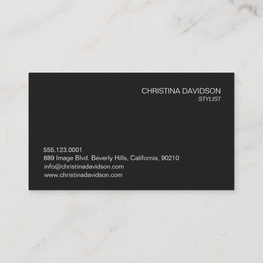カスタマイズ可能なフォトサロンメイクアップ美容師 名刺 (裏面)