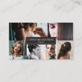 カスタマイズ可能なフォトサロンメイクアップ美容師 名刺 (正面)