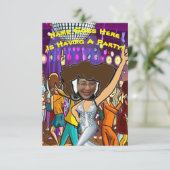 カスタマイズ可能なフォトディスコパーティの招待状 招待状 (スタンド正面)