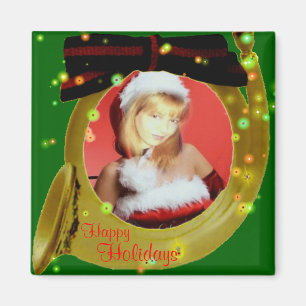 カスタマイズ可能なフォトフレームクリスマスマグネット マグネット