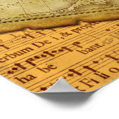 カスタマイズ可能なフォトフレームヴィンテージマップ紙コラージュ ポスター (角)