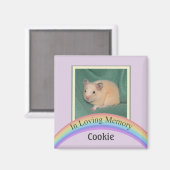 カスタマイズ可能なフォトペットメモリアル(Mauve) マグネット (正面/裏面)