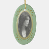 カスタマイズ可能なフォトメモリアル/思い出 セラミックオーナメント (右)