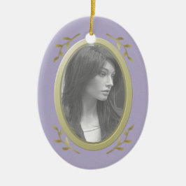 カスタマイズ可能なフォトメモリアル/思い出 セラミックオーナメント