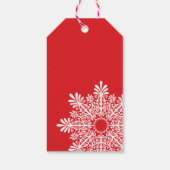 カスタマイズ可能なフォトレッドギフトラベル ギフトタグ (裏面)