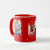 カスタマイズ可能なフォトレッドバレンタインデー マグカップ (正面左)