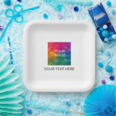 カスタマイズ可能なフォト文字イベントパーティーベビーシャワー ペーパープレート (パーティー)