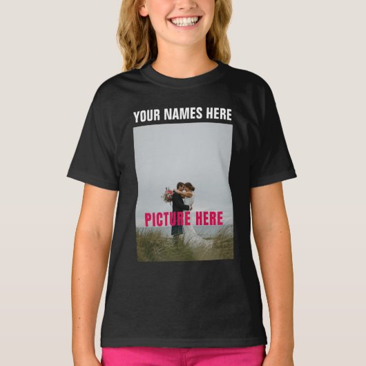 カスタマイズ可能なフォト画像 Tシャツ (正面)