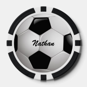 カスタマイズ可能なフットボールのサッカーボール ポーカーチップ