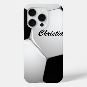 カスタマイズ可能なフットボールのサッカーボール iPhone 15 PROケース