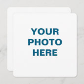 カスタマイズ可能なフラットアナウンスカード 案内状 (正面/裏面)